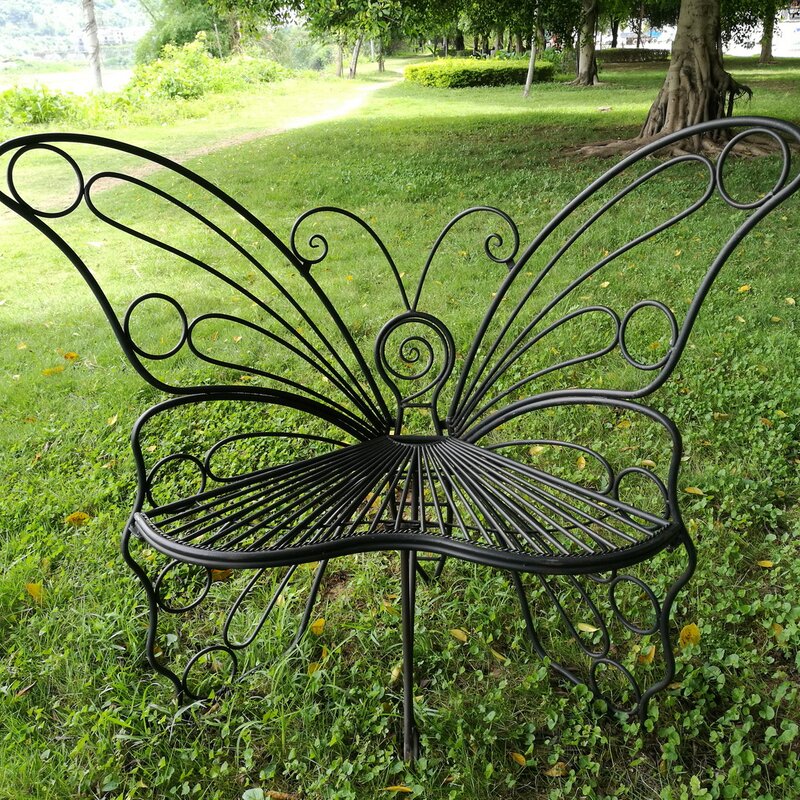 Hi Line T Ltd Butterfly Metal Garden Chair And Reviews Wayfair